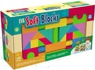 Zabawki interaktywne dla dzieci - KLOCKI PIANKOWE SOFT 145 ELEMENTÓW - miniaturka - grafika 1