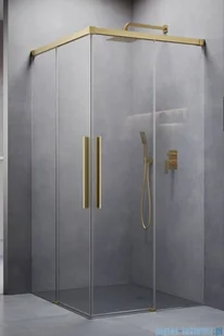 Radaway Idea 8 QL Kdd Brushed Gold kabina 80x90cm szczotkowane złoto 10590080-99-01L/10590090-99-01R - Kabiny prysznicowe Radaway Idea 8 QL Kdd Brushed Gold kabina 80x90cm szczotkowane złoto 10590080-99-01L/10590090-99-01R - Kabiny prysznicowe - miniaturka - grafika 1
