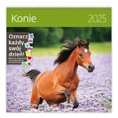 Kalendarze - Kalendarz 2025 30x30 Konie - miniaturka - grafika 1