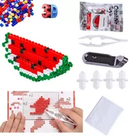 Prace ręczne dla dzieci - Koraliki Do Prasowania 3D Prasowanki Trójwymiarowe Szablon Owoce Arbuz - miniaturka - grafika 1