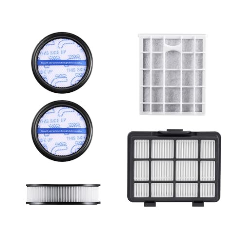 Zestaw filtrów HEPA do bezprzewodowego odkurzacza Eureka NEC490SE (1 x filtr HEPA, 2 zestawy bawełny filtracyjnej, 1 x zestaw HEPA, 1 x bawełna filtrująca)