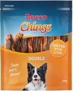 Przysmaki dla psów - Rocco Rocco Chings Double mięsne paski do żucia Kurczak i wątróbka 200 g - miniaturka - grafika 1