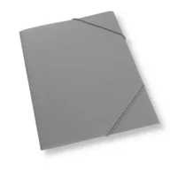 Teczki i skoroszyty - Penword Teczka A4 z gumką plastikowa szara - miniaturka - grafika 1