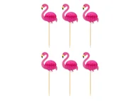 Ciasta i półprodukty do ciast - Pikery koktajlowe Flamingi - 10 szt. - miniaturka - grafika 1