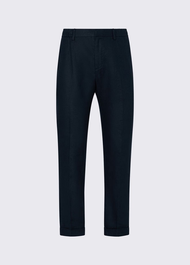 Spodnie męskie liu jo pantalone in lino scuro altro