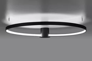 Thoro Thoro okrągła OPRAWA metalowa LED 70W 4000K pierścień ring czarny TH.136 - Lampy sufitowe - miniaturka - grafika 1