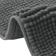 Dywaniki łazienkowe - Mata łazienkowa, antypoślizgowa mata prysznicowa, mata podłogowa, antyzapachowa, do łazienki, prysznica, 60 x 90 cm, szara - miniaturka - grafika 1