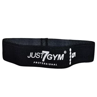 Just7Gym, guma materiałowa, Mini Band 5.0, czarna - Gumy, taśmy, ekspandery - miniaturka - grafika 1