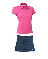 Spódnice - ASIOKA Damskie spodnie + spodenki tenisowe Polo M, Granatowy/fuksja, M - miniaturka - grafika 1