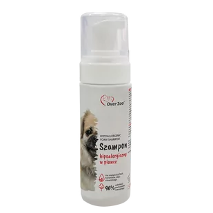 Over Zoo OVER ZOO SZAMPON HIPOALERGICZNY W PIANCE 150ML 37378-uniw - Szampony i odżywki dla psów - miniaturka - grafika 1