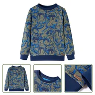 Bluzy dla dziewczynek - Bluza dziecięca - khaki - 128 - Bluza Dla Dziecka - miniaturka - grafika 1