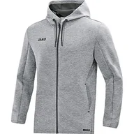 Kurtki męskie - JAKO Jako męska kurtka Premium Basics z kapturem, jasnoszary melanż, XXL 6829 - miniaturka - grafika 1