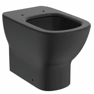 Kompakty WC - Ideal Standard Tesi Toaleta WC kompaktowa 55,5x36,5 cm AquaBlade czarny mat T0077V3 - miniaturka - grafika 1
