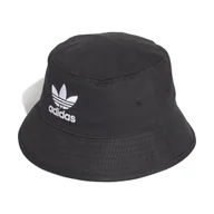Czapki damskie - Bucket hat unisex adidas ORIGINALS ADICOLOR TREFOIL czarna AJ8995-54 cm - miniaturka - grafika 1