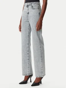 Patrizia Pepe Jeansy 8P0487/D1WZN-CA50 Szary Straight Leg - Spodnie damskie - miniaturka - grafika 1