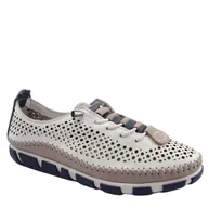 Półbuty damskie - T.Sokolski ARA S475 damskie półbuty skórzane wiosenne ażurowe białe - miniaturka - grafika 1