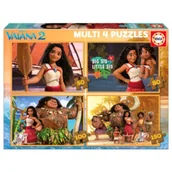 Puzzle - Puzzle 50 el. + 80 el. + 100 el. + 150 el. Vaiana 2 Educa - miniaturka - grafika 1