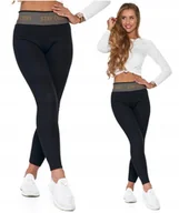 Legginsy - Legginsy Damskie Ocieplane Prążek MORAJ L/XL - miniaturka - grafika 1