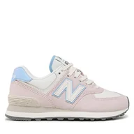 Sneakersy damskie - Sneakersy New Balance WL574QC Różowy - miniaturka - grafika 1
