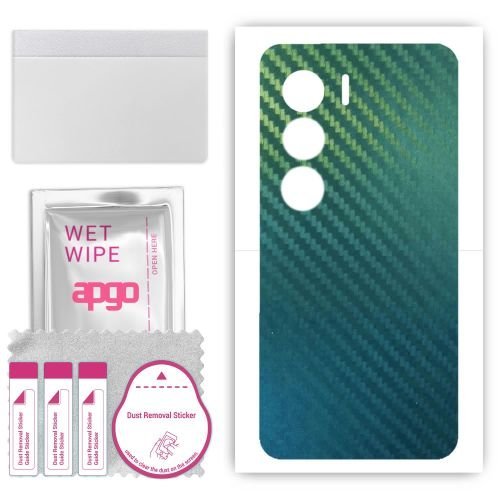 folia naklejka skórka strukturalna na TYŁ do ZTE Nubia Red Magic 9 Pro+ Plus - Carbon Kameleon CAKA1 - apgo SKINS