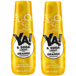 2x SYROP YA!&SODA POMARAŃCZA LIGHT KONCENTRAT DO SATURATORA 500ml - Syropy i koncentraty owocowe - miniaturka - grafika 1