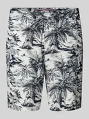 Spodenki męskie - Bermudy o kroju regular fit z czystego lnu model ‘MERCER’ - miniaturka - grafika 1