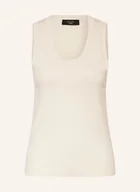 Koszulki i topy damskie - Weekend Max Mara Top Z Dzianiny Asbuurg weiss - miniaturka - grafika 1
