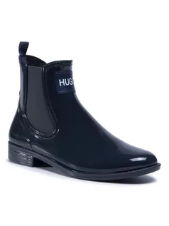 Kalosze damskie - Hugo Kalosze Nolita Rain Bootie 50419674 10222177 01 Granatowy - grafika 1