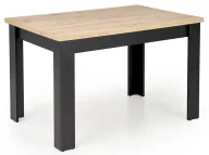 Stoły - Klasyczny stół rozkładany dąb artisan + czarny- Emio - miniaturka - grafika 1