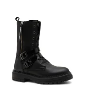 Buty dla dziewczynek - Karl Lagerfeld Kids Skórzane botki ANKLE - miniaturka - grafika 1