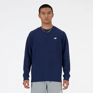 Bluzy męskie - Bluza męska New Balance MT41507NNY  granatowa - miniaturka - grafika 1