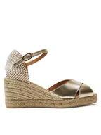 Espadryle damskie - Geox Espadryle D Gelsa Low D45NGA 000CF C2012 Złoty - miniaturka - grafika 1