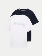 Koszulki męskie - Tom Tailor Komplet 2 t-shirtów 1047047 Kolorowy Regular Fit - miniaturka - grafika 1