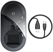 Ładowarki do telefonów - Baseus Simple 2w1 ładowarka QI, AirPods WXJK-A01 baseus_20191104124509 - miniaturka - grafika 1