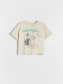 Bluzki dla niemowląt - Reserved - Bawełniany t-shirt Looney Tunes - jasnoszary - miniaturka - grafika 1