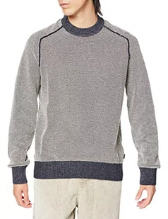 BOSS Męska bluza z dzianiny Akopak, granatowy, S - Bluzy męskie - miniaturka - grafika 1