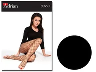 Rajstopy - Rajstopy Kabaretki Bezpalcowe Duże Oczko Nero 4 - miniaturka - grafika 1