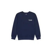 Bluzy męskie - felpa uomo wrangler 112357328 navy - miniaturka - grafika 1