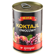 Owoce w puszkach i słoikach - MK - Koktajl owocowy w syropie 410/240 g - miniaturka - grafika 1