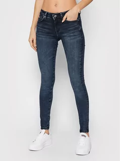 Spodnie damskie - Pepe Jeans Jeansy Pixie PL204169 Granatowy Skinny Fit - grafika 1