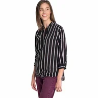 Koszule damskie - LEE BLOUSE DAMSKA KOSZULA MATERIAŁOWA W PASKI BLACK L46PAC01 112110953 - Lee - miniaturka - grafika 1
