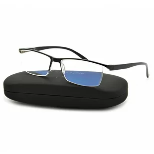 Korekcyjne okulary moc: +4.50 PLUSY z filtrem BLUE LIGHT do komputera i czytania ST313 - Okulary korekcyjne, oprawki, szkła - miniaturka - grafika 1