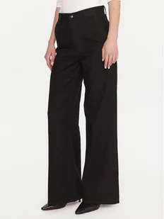 Calvin Klein Jeansy LV047D770G Czarny Wide Leg - Spodnie damskie - miniaturka - grafika 1