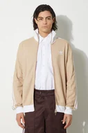 Bluzy męskie - adidas Originals bluza Adicolor Classics Beckenbauer Track Top męska kolor beżowy wzorzysta IZ1858 - miniaturka - grafika 1