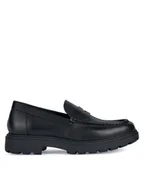 Półbuty męskie - Geox Loafersy U36FRB 00043 C9999 Czarny - miniaturka - grafika 1