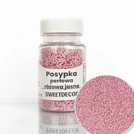 Dodatki do ciast w proszku - Posypka cukrowa MACZEK PERŁOWY RÓŻOWY - GUMA BALONOWA Sweet Decor, 50 g - miniaturka - grafika 1