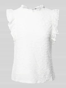 Top bluzkowy ze stójką model ‘JOLLINE’ - Bluzki damskie - miniaturka - grafika 1