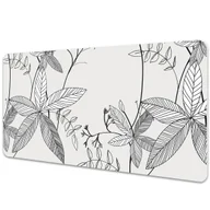 Obrusy i serwetki - Mata ochronna z nadrukiem Kwiaty Doodle 90x45 cm - miniaturka - grafika 1