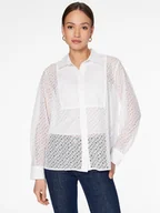 Koszule damskie - Tommy Hilfiger Koszula WW0WW38527 Biały Relaxed Fit - miniaturka - grafika 1