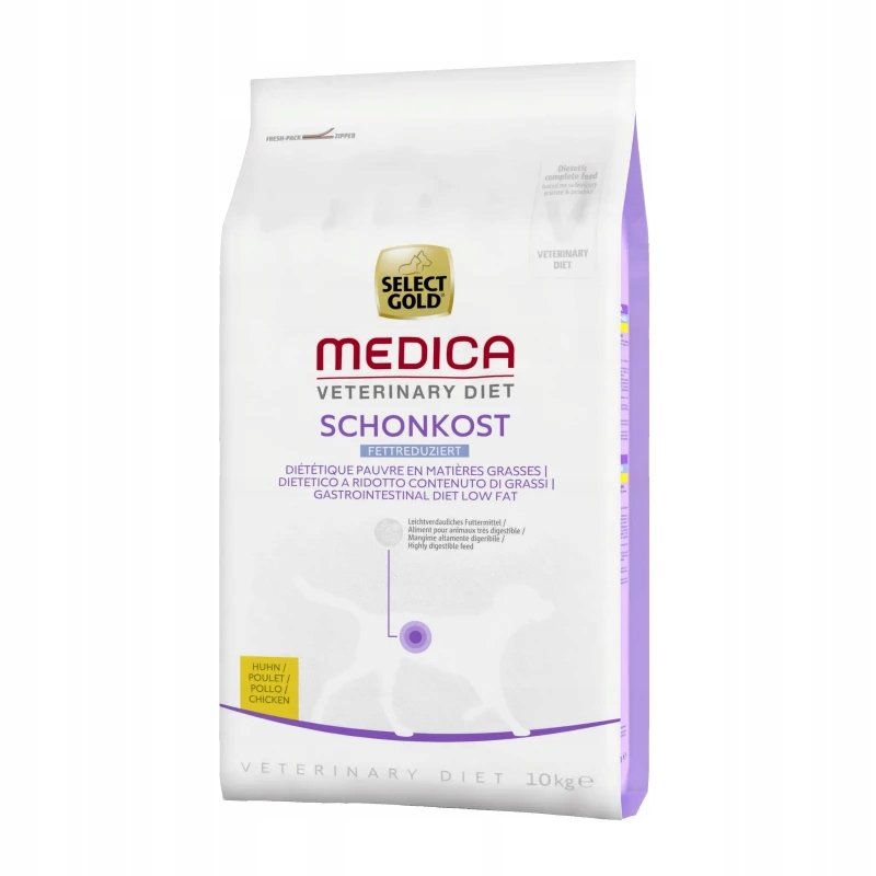 SELECT GOLD Medica Lekkostrawna karma o obniżonej zawartości tłuszczu Kurczak 10 kg